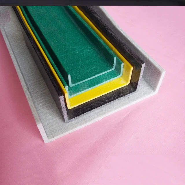 High Strength FRP Pipe Fiberglass Rectangle Tube Pultrusion Grp Profiles Pultruded Structural Profiles