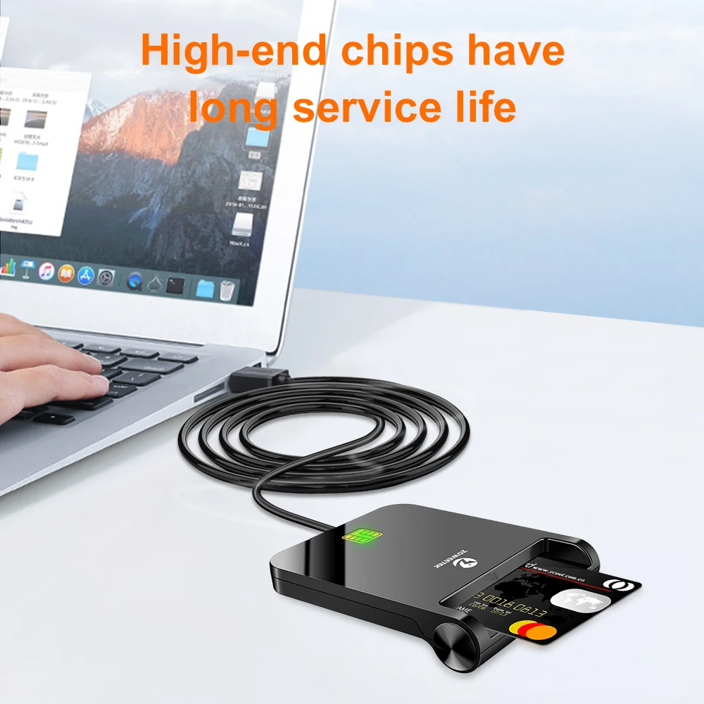 USB Smart Card Reader Credit Writer Chip for ATM CAC IC ID SIM Card Reading