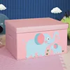 Pink elephant mother and baby