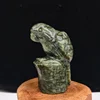 Crow on Tree Stump Carving