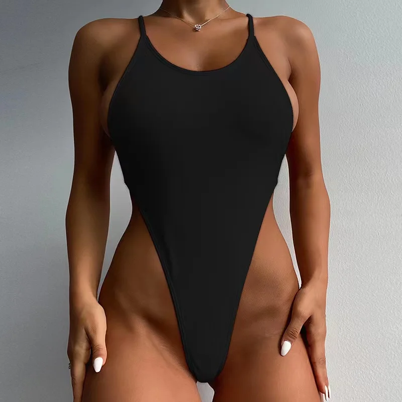 Backless Multi-Colored Custom Logo Beach Girls in Tight Knit Racing Custom Japan Mature Ladies Bikini One Piece Swimsuit