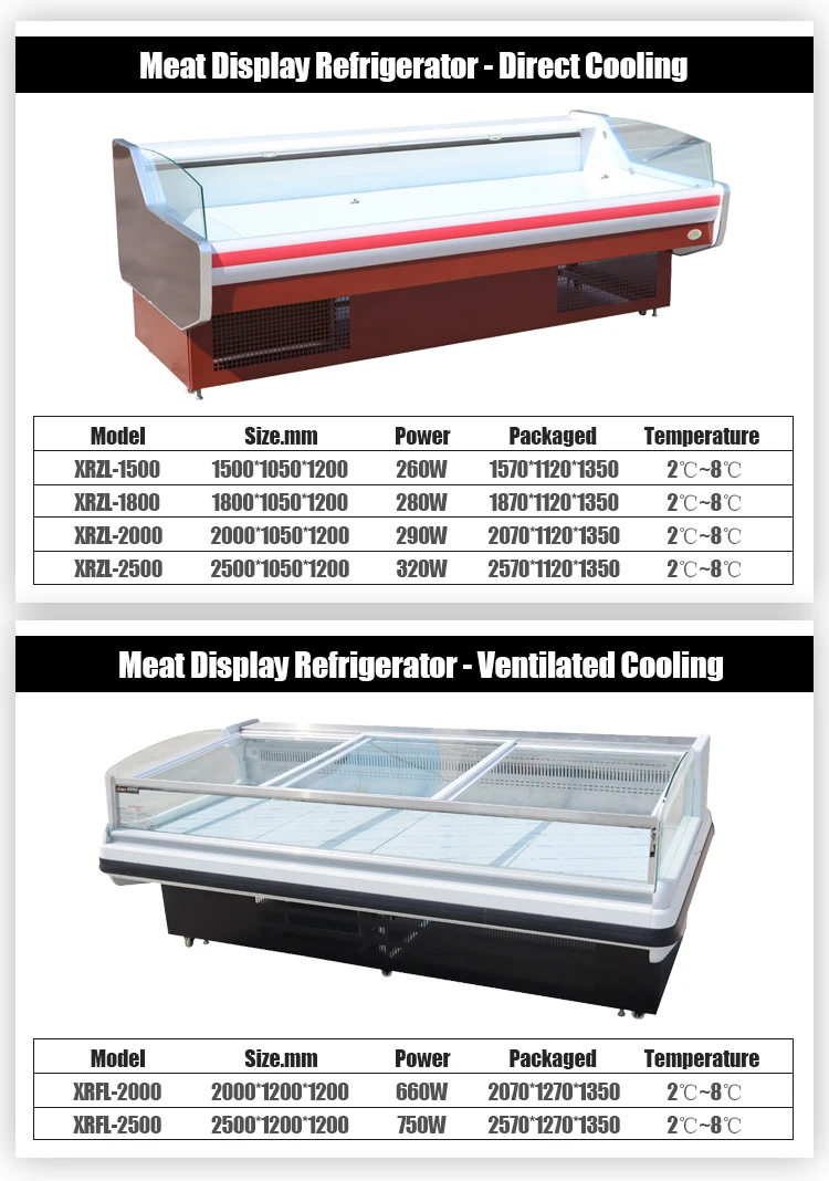 Supermarket Dry Ager Meat Storing Display Freezer Deli Commercial