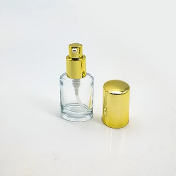 Oval Lotion Glass Bottle 20ml 60ml 120ml with Metal Cap and Pump