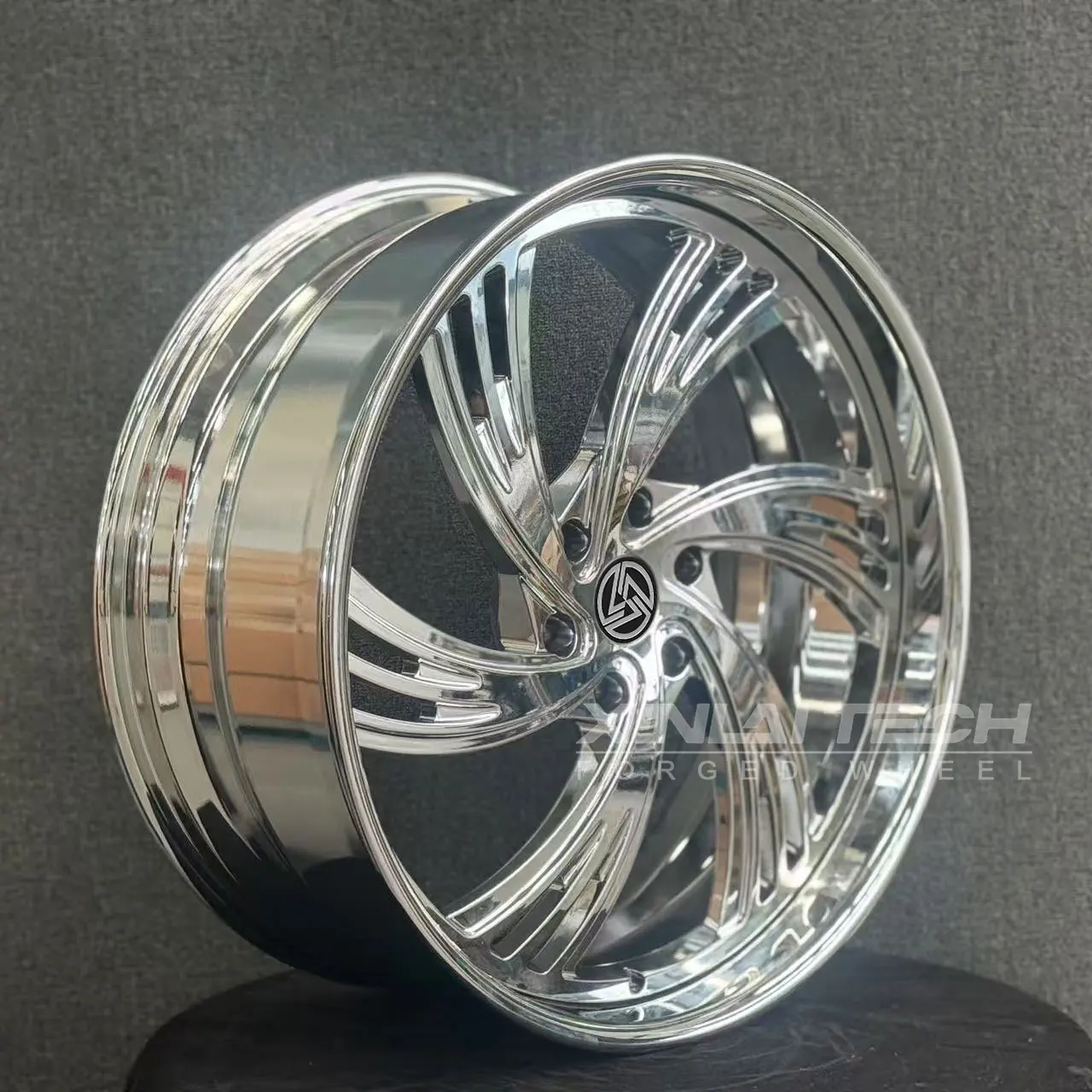 XL 2-piece Deep Dish Deep Lip Custom Forged Chrome Wheel 5x114.3 5x120 5x112 6x135 6x139.7 17 18 19 20 21 22 Inch Car Alloy Rim - Image 3