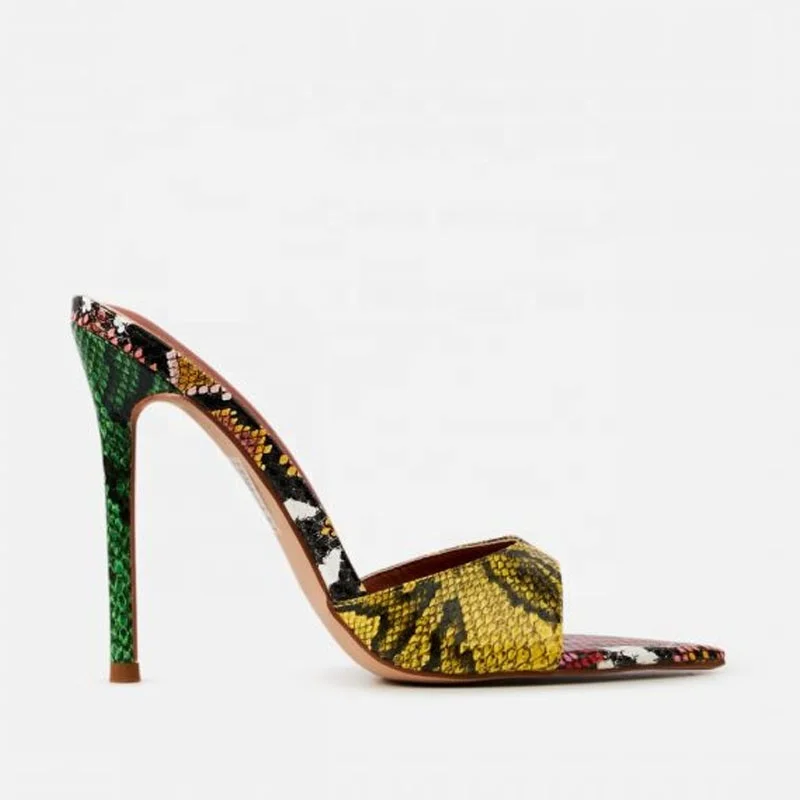 Am131md Wholesale Ladies New Style Fashion Stiletto High Heel Mules