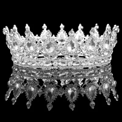 Tiara Regina Vintage Con Cristalli Per Donne E Ragazze - Corona Per Sposa, Compleanno, Halloween - Leggera 15x15x5 Cm
