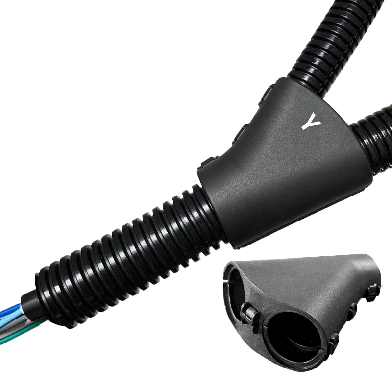 Оптовая продажа, фитинги для электрических трубопроводов, нейлоновый Трехходовой коннектор, коррозионностойкое соединение Y-типа