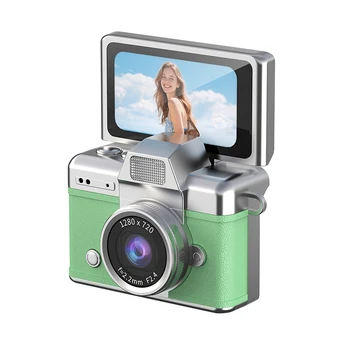 LK-027 Thumb Camera - Flip Screen Mini Camera - Student's Digital Vintage CCD High-Definition Portable Camera detail image