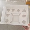 8 cupcake e 1 scatola per torta bianca
