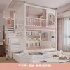 Letto parallelo + doppio cassetto + armadietto con scala