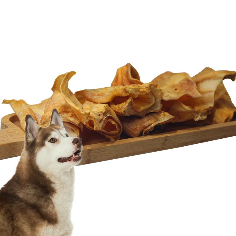 Evernew Organic 100% Air-Dried Cow Ears Interactive Natural Dog Chews Pet Food Treats From China