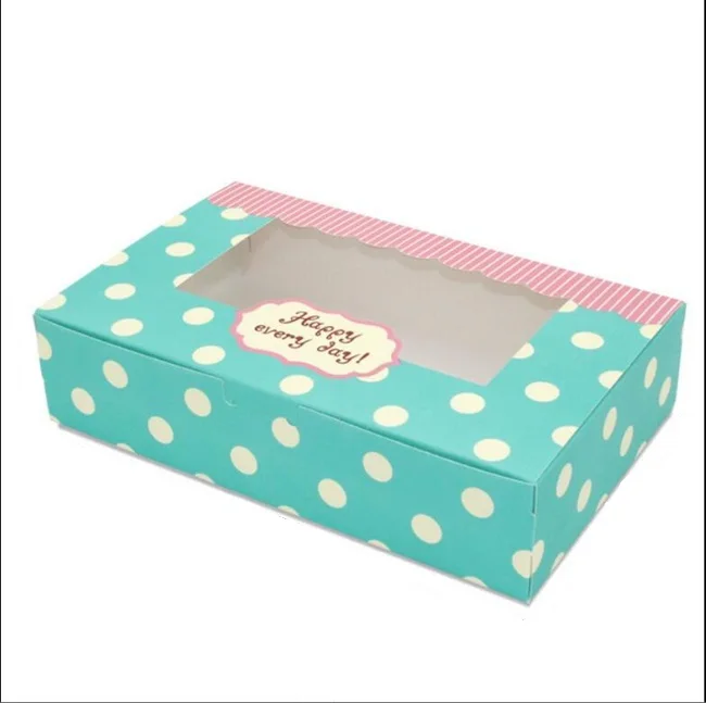 Персонализированная белая картонная упаковочная коробка для тортов