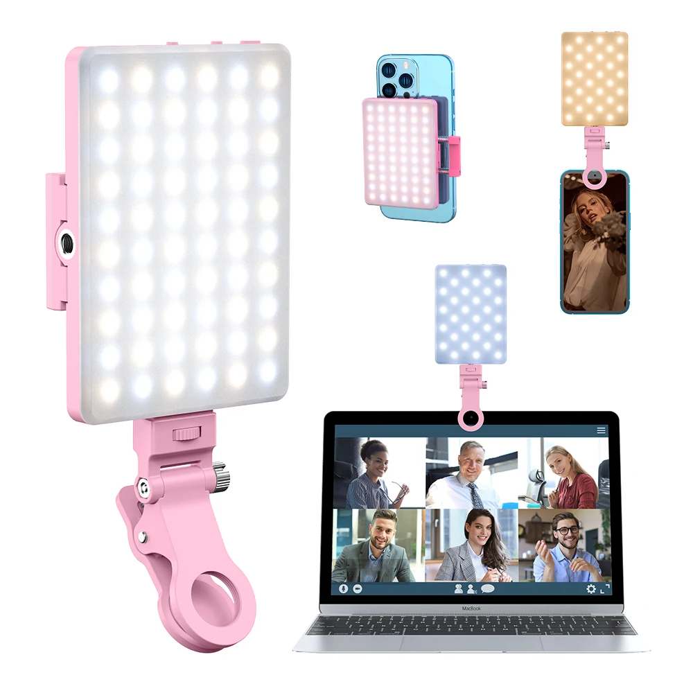 Luce Selfie Ricaricabile 60 LED Con Telecomando - Per Telefono, Tablet E Laptop, CRI 96+ - Foto 14
