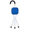 Trípode de aleación de magnesio, asiento azul, cuadrado