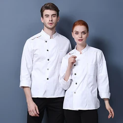 Fashion classic chef clothes  unisex general chef jacket for restaurant