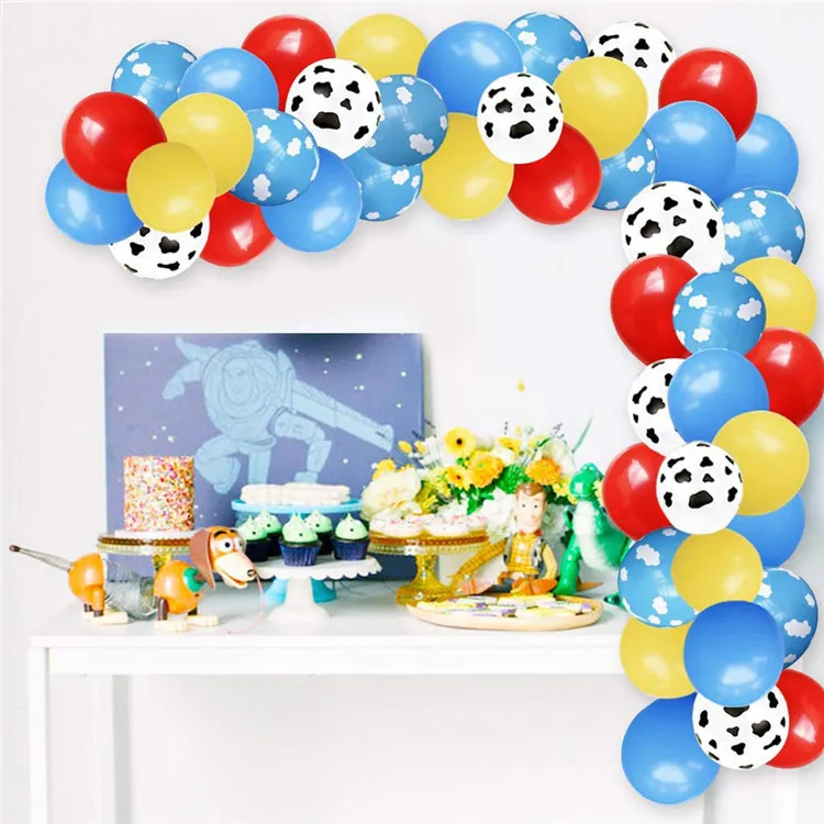 Party Pack Pour Fête Décoration avec Joyeux Anniversaire Imprimé Ballons 2 ans