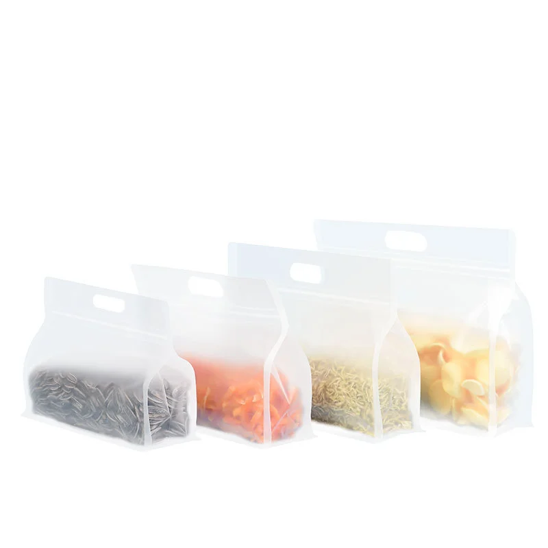 Frosted octagonal self sealing bag, large tea and snack sealed bag, thickened dried fruit food sealed packaging bag