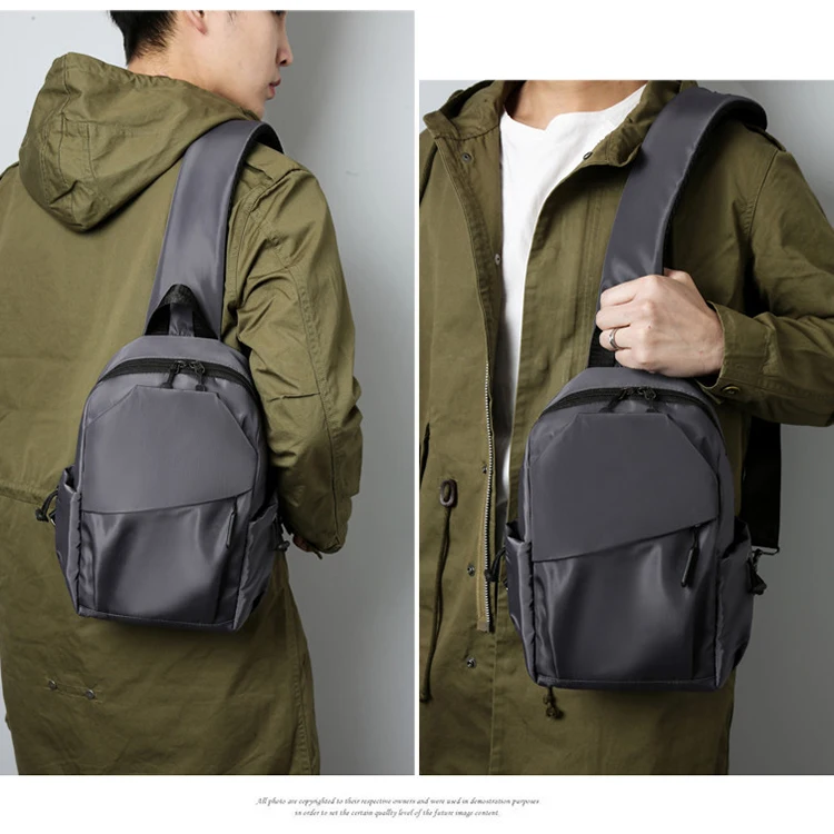 Men's chest bag 2021 new large capacity water backpack trend casual couple travel shoulder bag can be customized logo