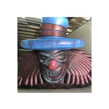 Hot Sale Outdoor Halloween Giant Inflatable Clown Face Scary Clown Inflatable Skull Model for Sale