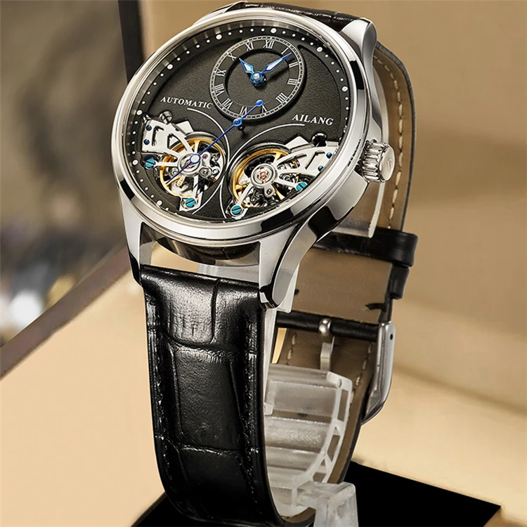 AILANG 8269S Mens Automatic Mechanical Watch With Double Tourbillon, Blue  Dial, Waterproof And Luminous Sports Wristwatch Annual From Bgvfc, $119.72  | DHgate.Com