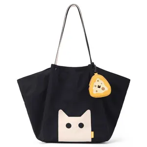 NOXXON High-End Large-Capacity Nylon Commuting Tote Bag Relaxing Style with Zipper Closure Solid Color Women Girls Toge Bag