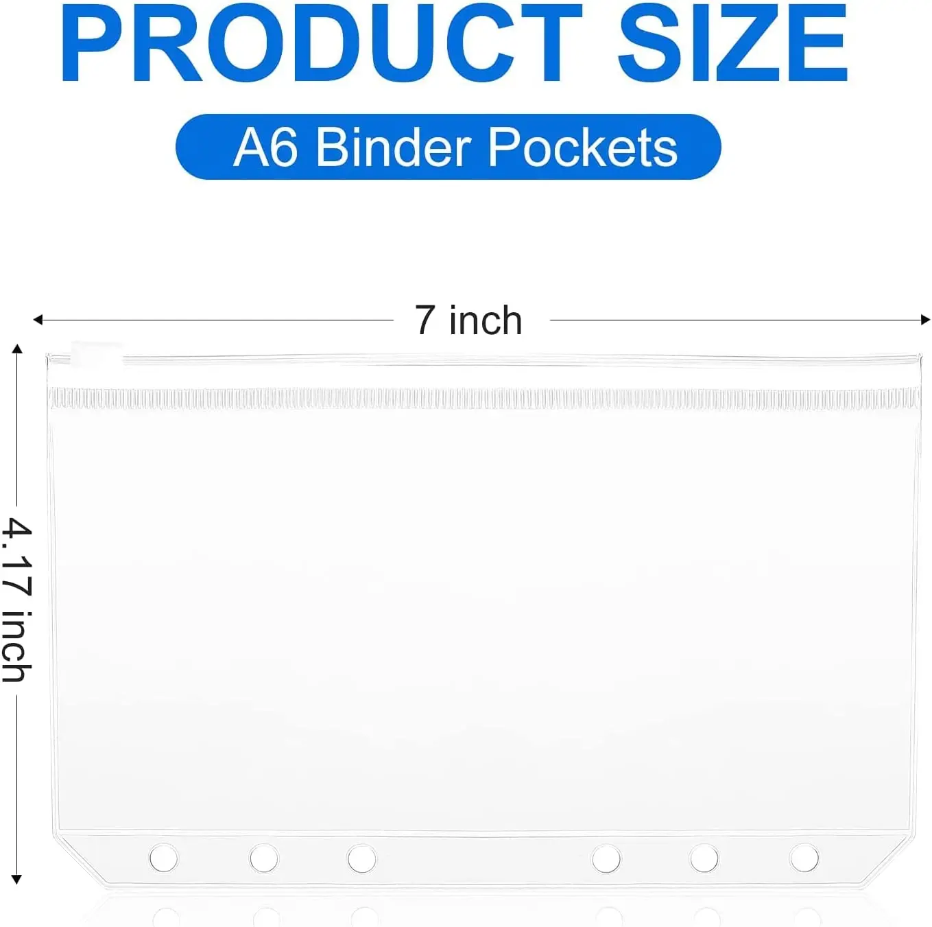 Wholesale A7 Zipper Pocket Pvc Designer Budget Binder With Cash