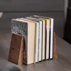Custom Bookends Custom Handmade Wooden Book Ends - Decorative Bookends For Shelves - Sturdy Book Holders For Heavy Books