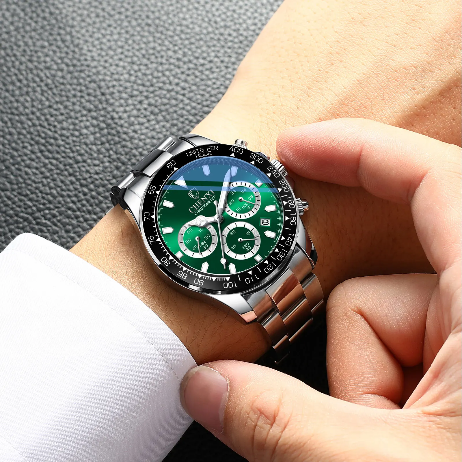 CHENXI 908 Men's Luxury Quartz Watch - Sporty Luminous Design