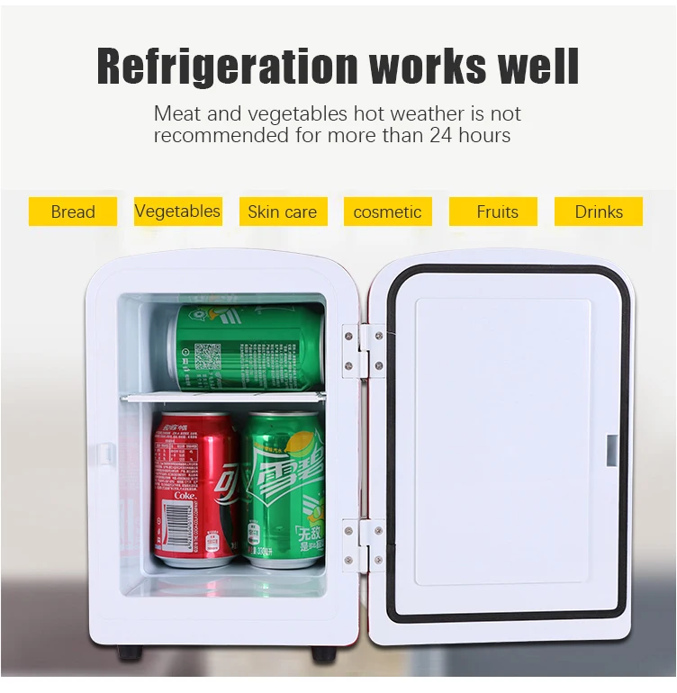 4 Liter Mini Fridge Custom Cosmetic Makeup Skincare Beauty Mini Bar Fridge Glass Door Small