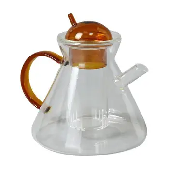 Factory wholesale hand blow new design tea pot and tea glass