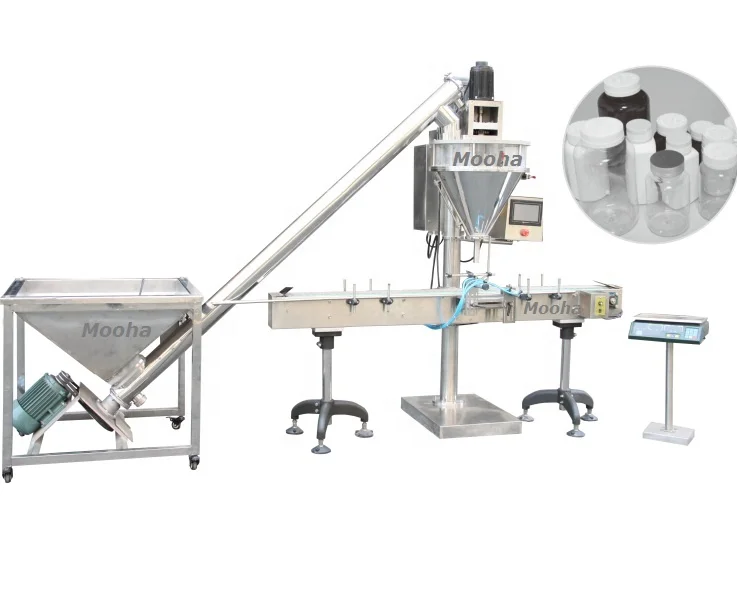 Manual Talcum Powder Filling Machine, Protein Powder Dispenser 2~5000g Powder Weighing Screw Auger Filler
