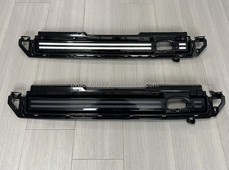 product tiypeor led grille for land rover defender 2020   2025 front fog lamp daytime running lights bright lamp daylight bumper grille-5