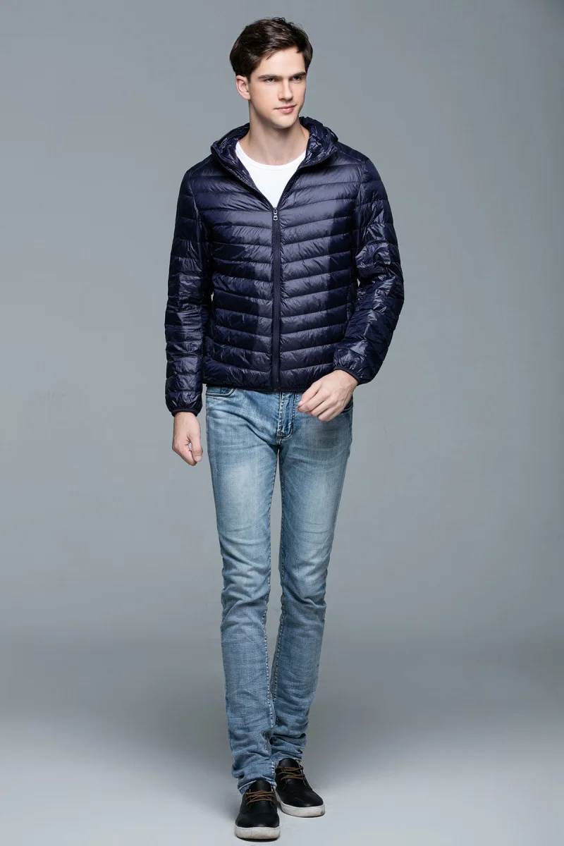 Fashion Stylish Custom Design Unisex Winter Lightweight Coat Hooded Outdoorwear Men Thermal Puffer Coat Men's Winter Jacket