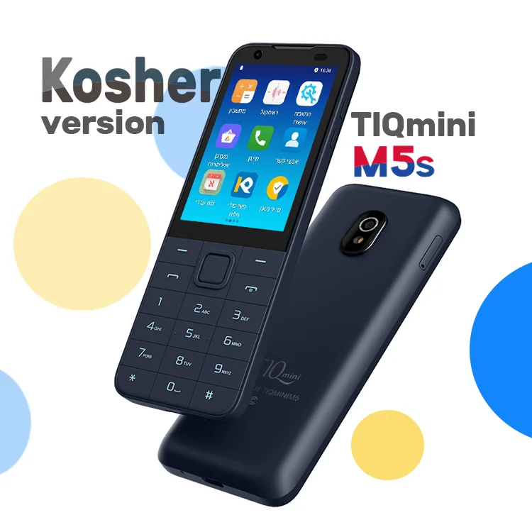 TIQ Mini M5s Kosher-Compliant Phone 64GB - MTK 6761 Android