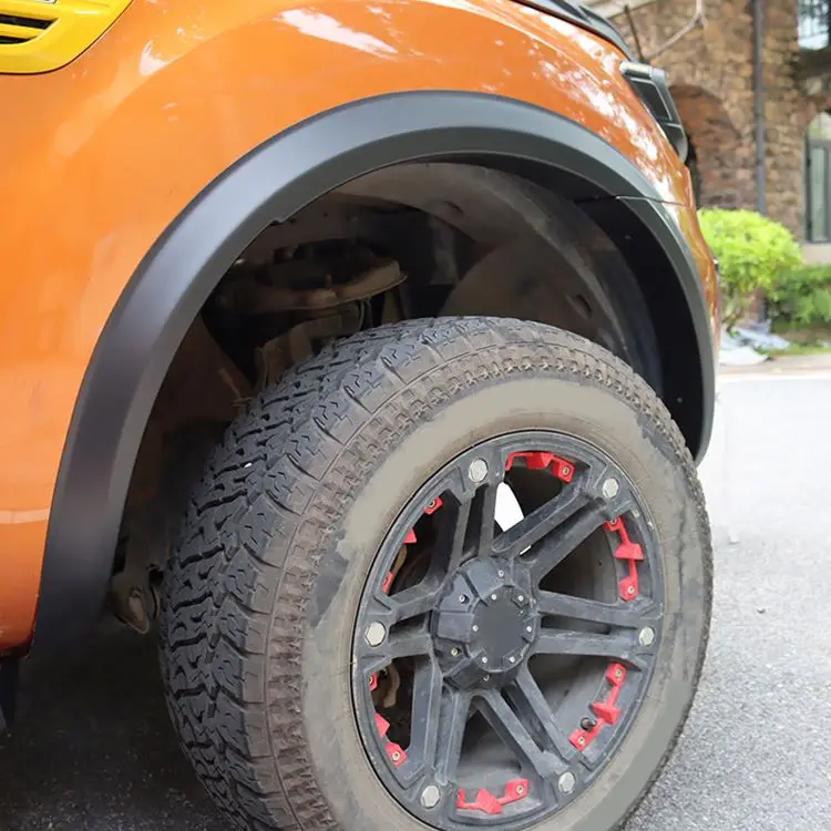 Factory Custom Auto Accessories Slim Fender Flares Universal Wheel Arch Fender for ford Ranger XLS 2015~2018