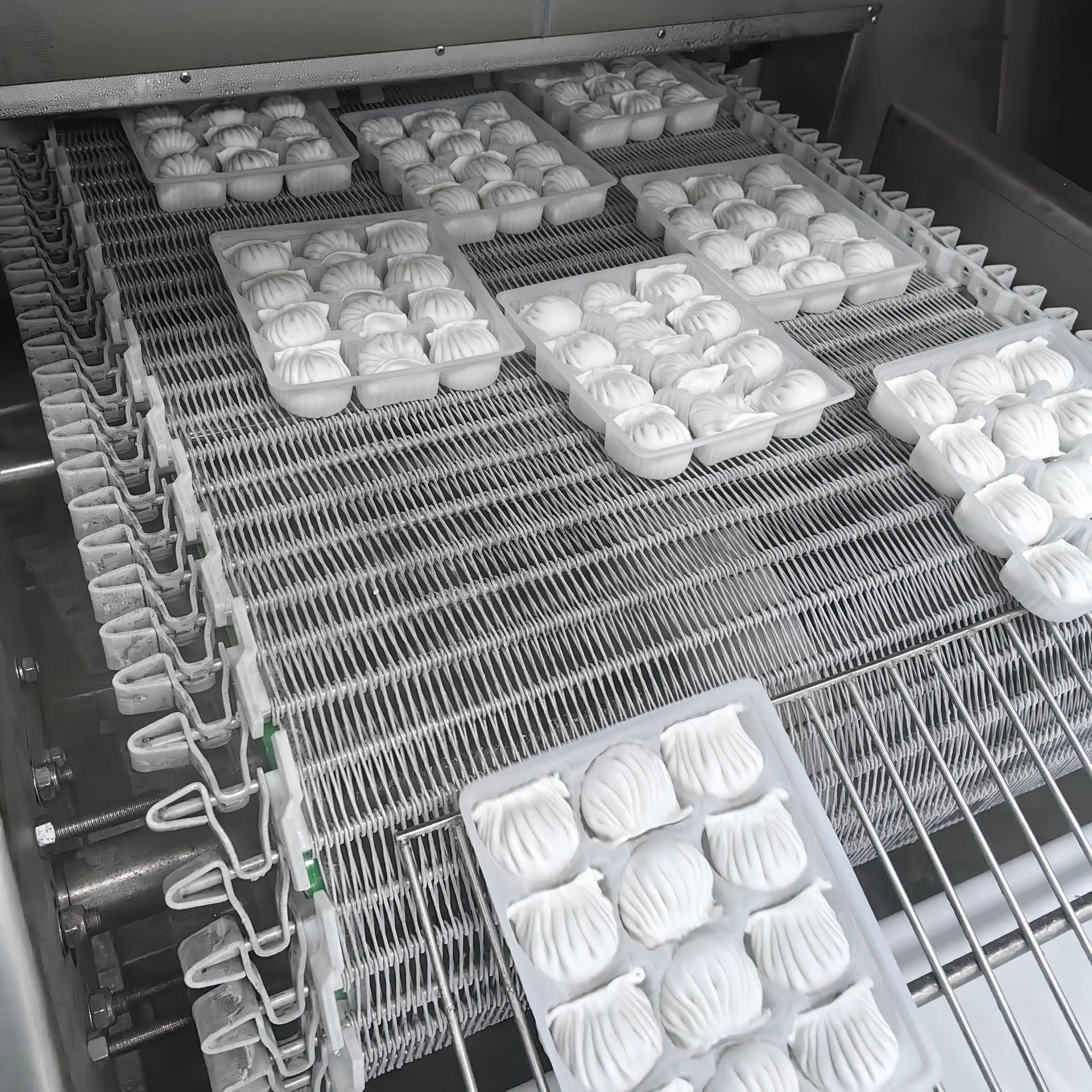 High capacity quick freezing systems for slaughterhouses and meat processing plants