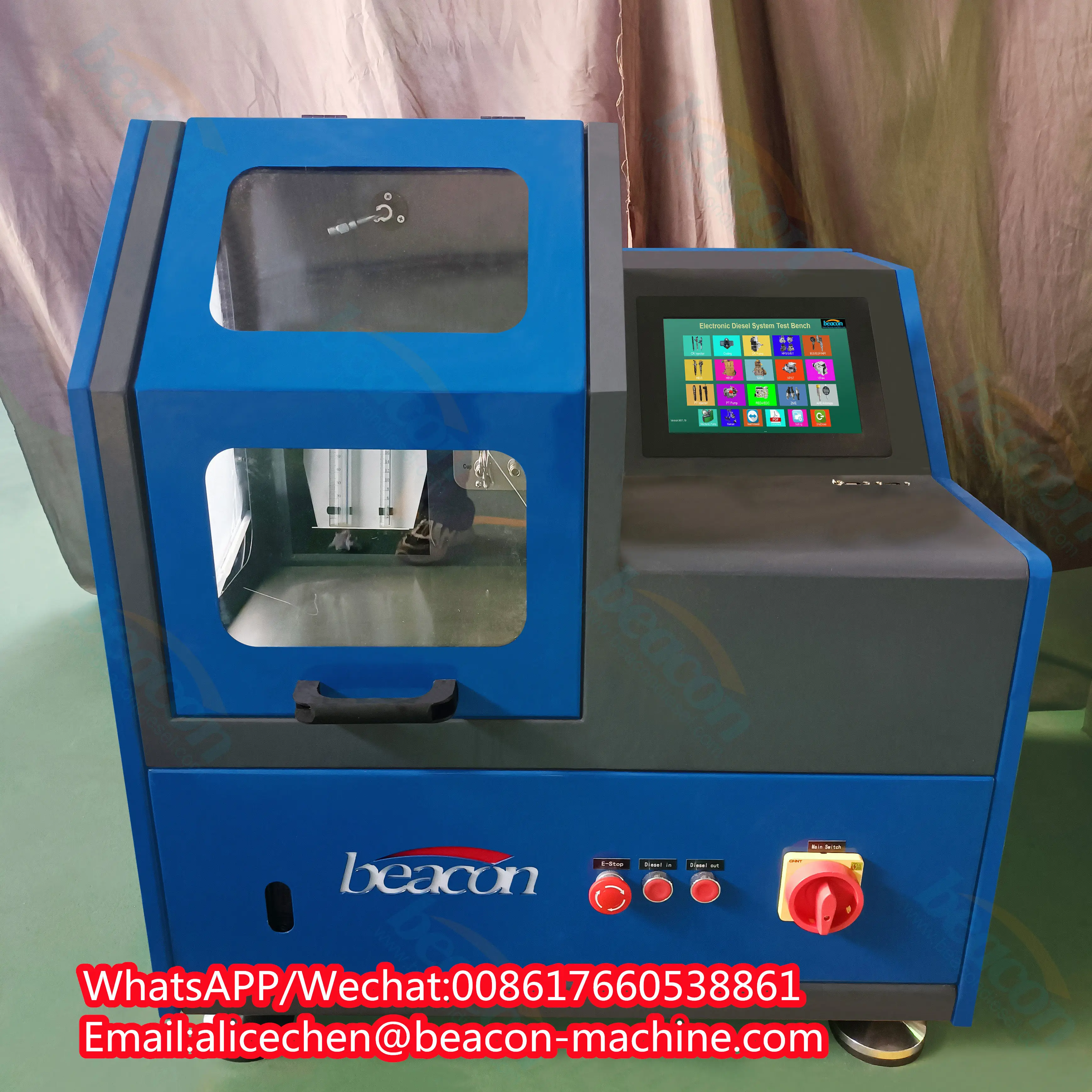 CRDI Common Rail Diesel Peizo Injector Coding Test Bench Diesel Fuel Injector Repair Service Machine EPS208S