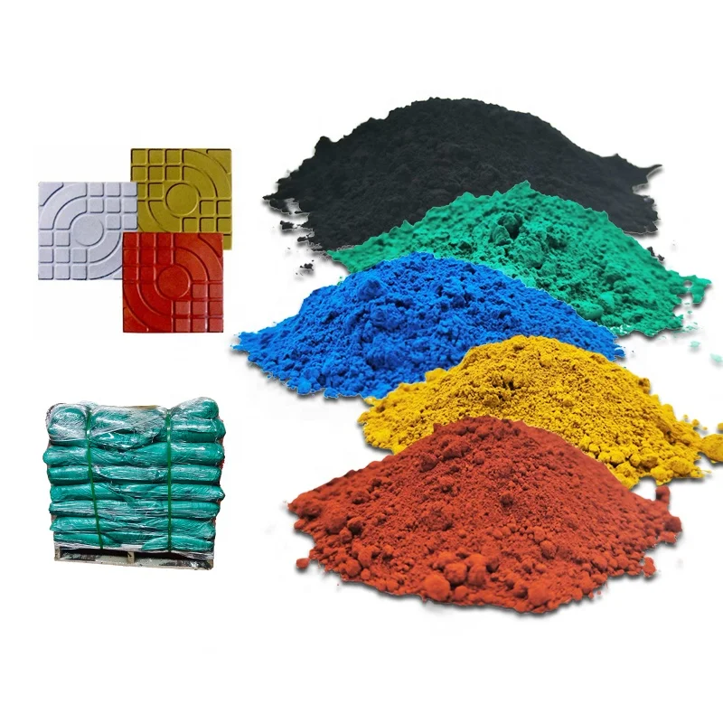 Concrete Dye China Factory Supply Iron Oxide Pigments Multiple Colors Iron Oxide Red/Yellow/Blue/Green/Black