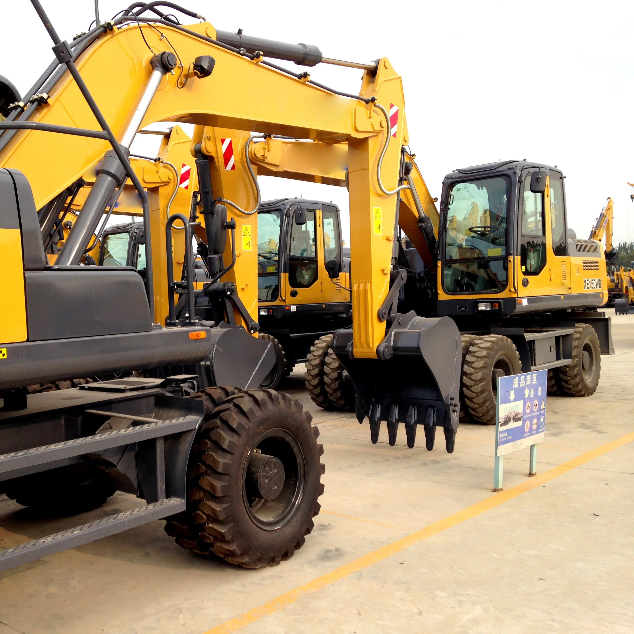 16ton China Wheeled Hydraulic Excavator Xe160w With High Digging Power ...