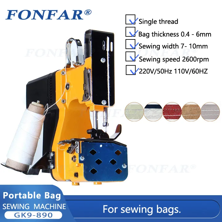 CE Certified Portable Industrial Sewing Machine GK9-890, Semi