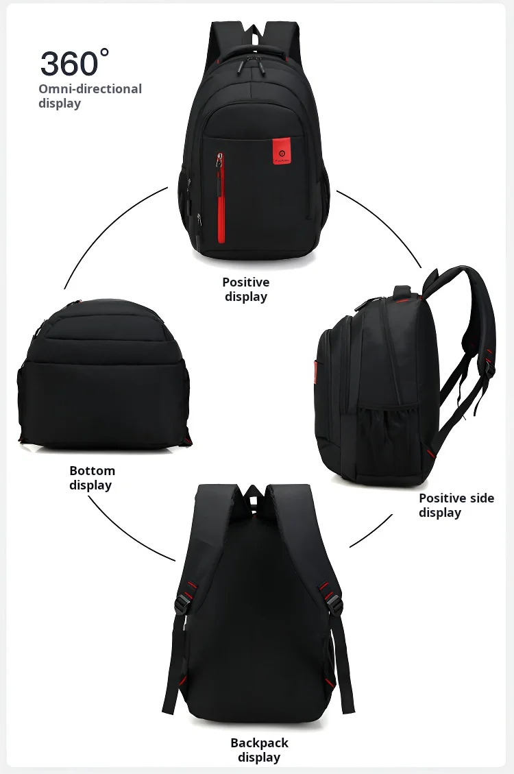 Custom Logo Waterproof Laptop Backpack Mochila Nylon Oxford Unisex