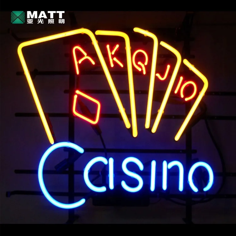 Matt Drop Shipping Free Design Las Vegas Custom Neon Sign Vintage Casino Custom Neon Sign for Beer bar Club