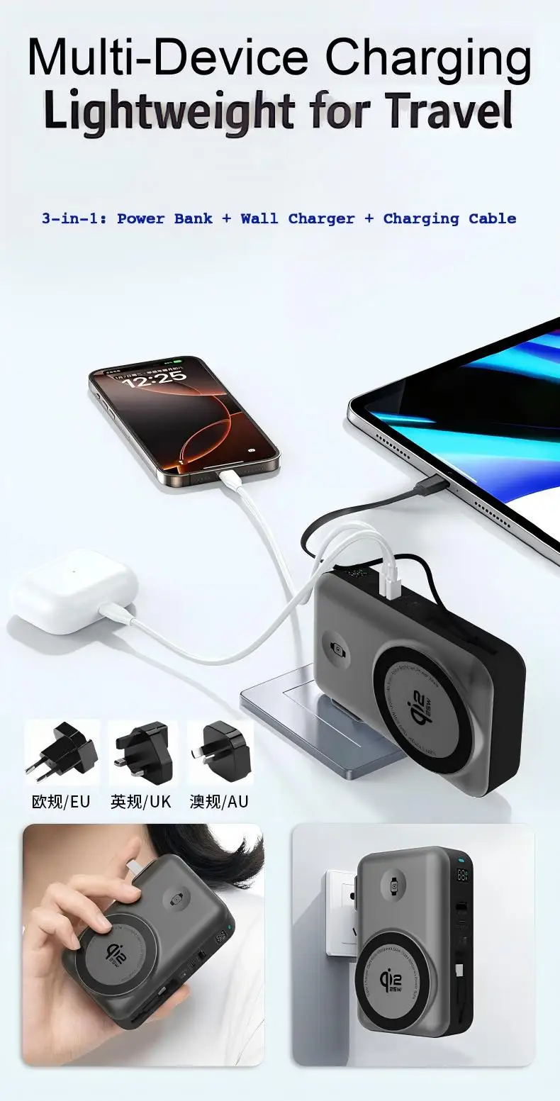 Interchangeable Travel Plugs US UK EU AU