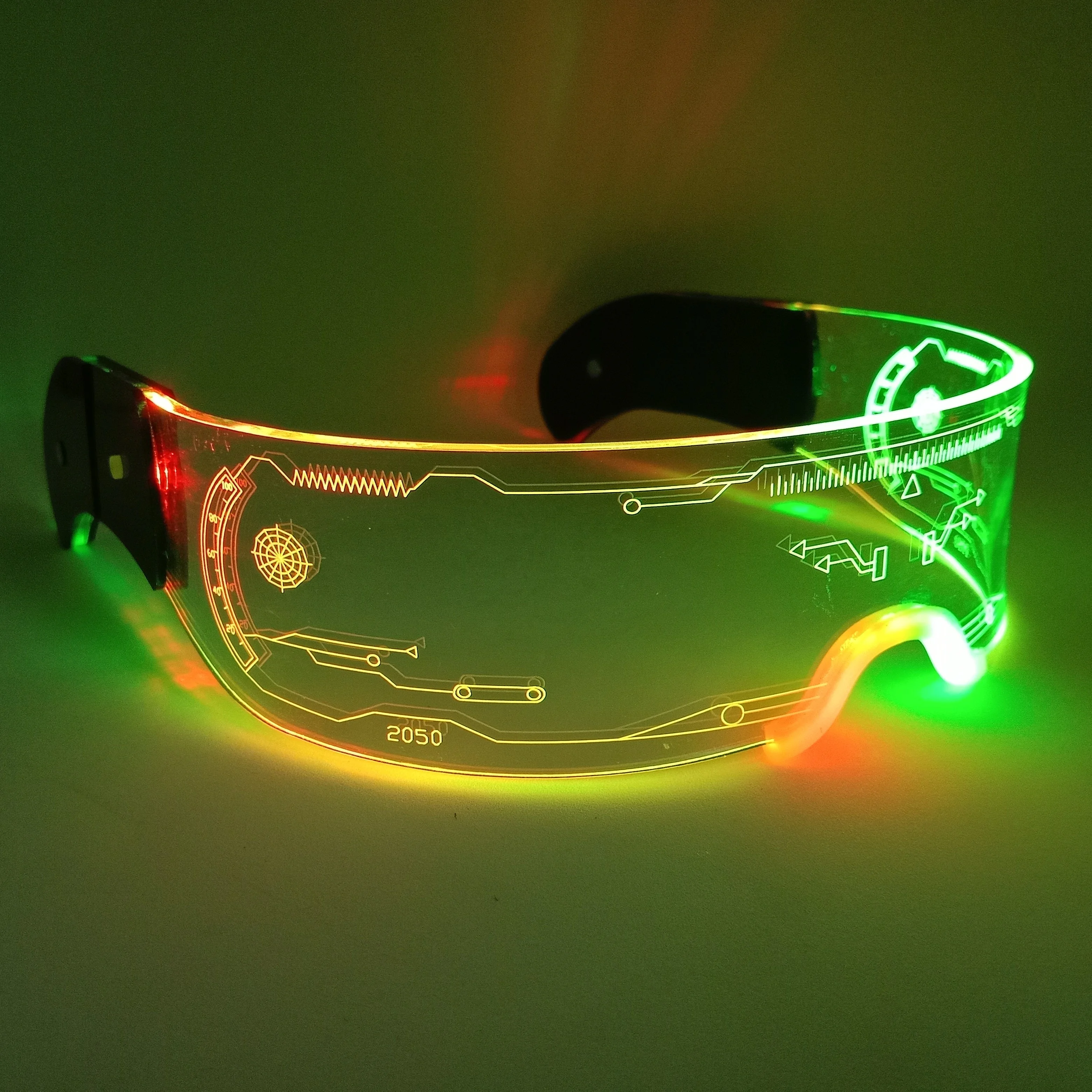 レディ・プレイヤー1 LEDメガネ　新品未開封　非売品 売れ筋サイバーLedバイザーグラス未来的なLedバイザーグラス