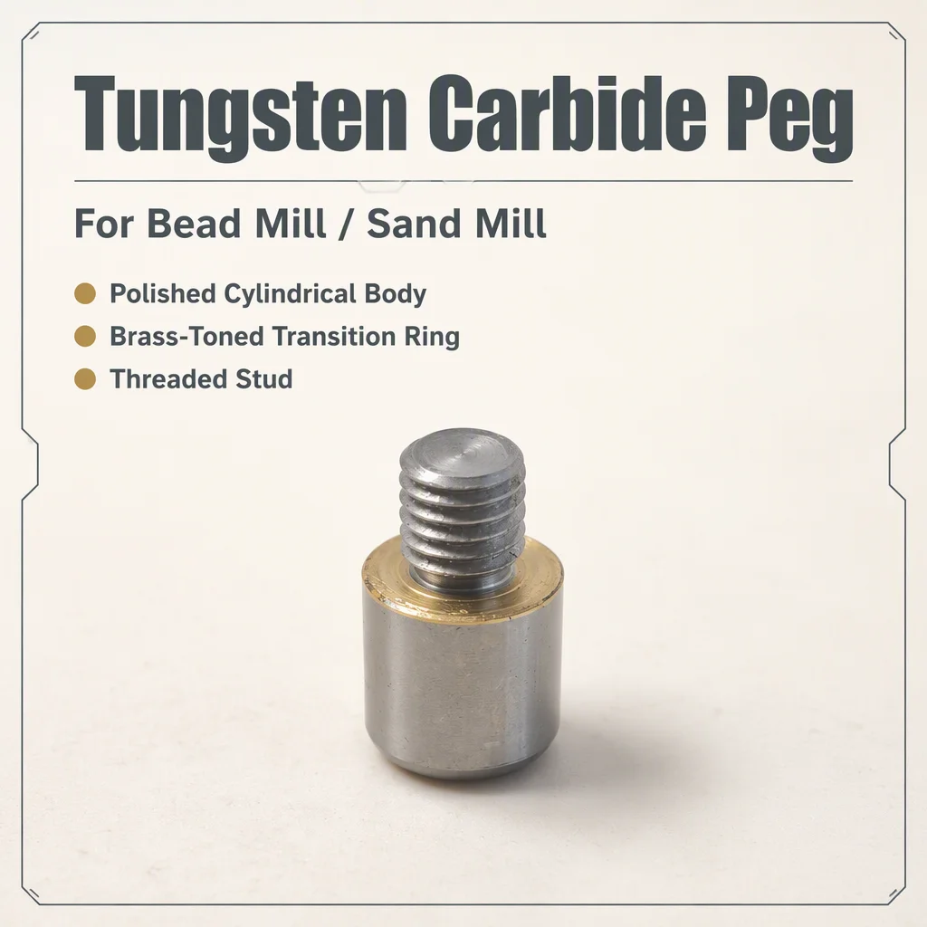 ZZST Tungsten Carbide Peg for Bead Mill / Sand Mill Carbide Rod Pin Cemented Carbide Peg