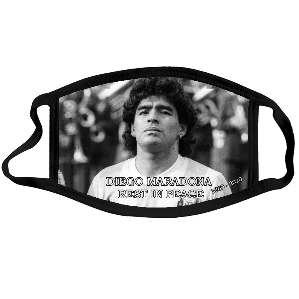 Wholesale Custom Maradona Cotton Mask Fashion Design Football Star Face Mask Buy Maradona Mask Football Mask Maradona Product On Alibaba Com