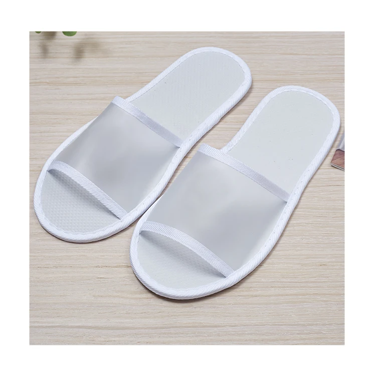 Skillful Manufacture Eco Friendly Biodegradable Hotel Slippers Open Toe Breathable Slippers for Hotel Airline supplier