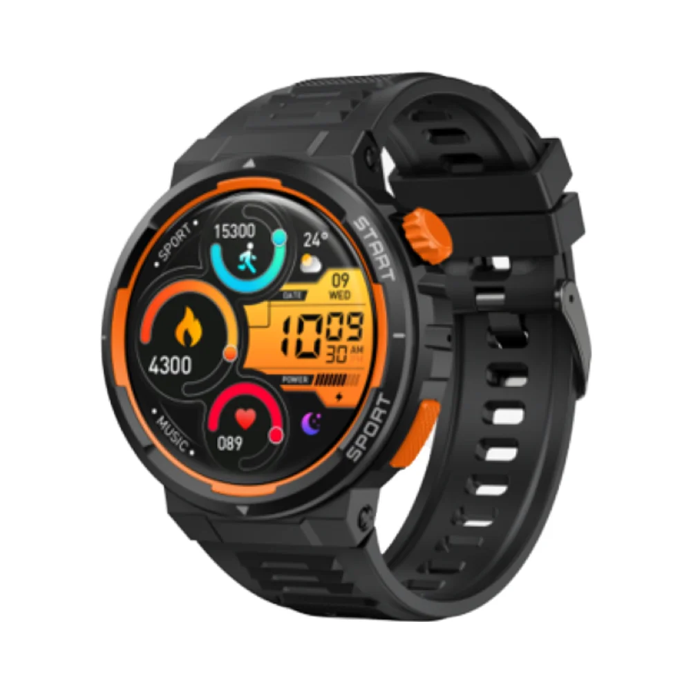 GPS Track 9Pro Smart Watch Men Full Touch Fitness Tracker Smart Clock IP68 Heart Rate Monitor Round Smartwatch