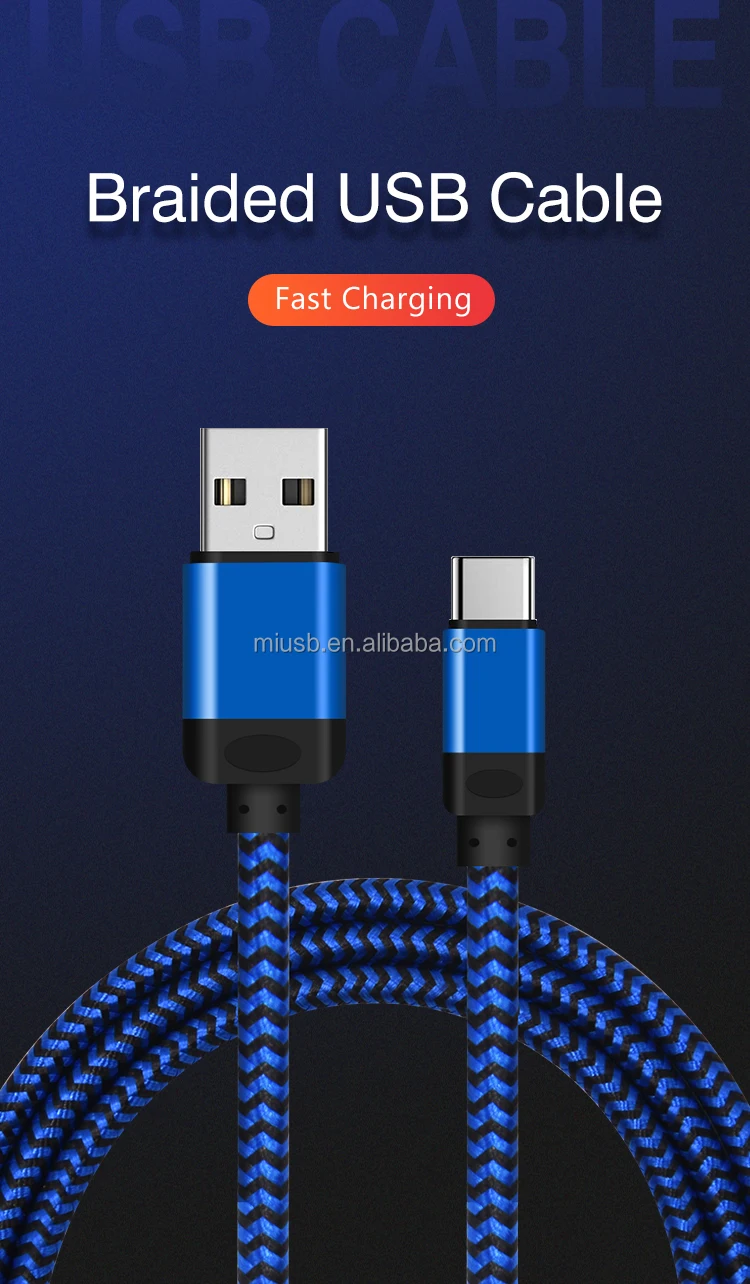 2021 Amazon Top Seller Cable USB Fast Charging 10FT Braided USB Cable for Iphone12 Ready to Ship - ANKUX.COM