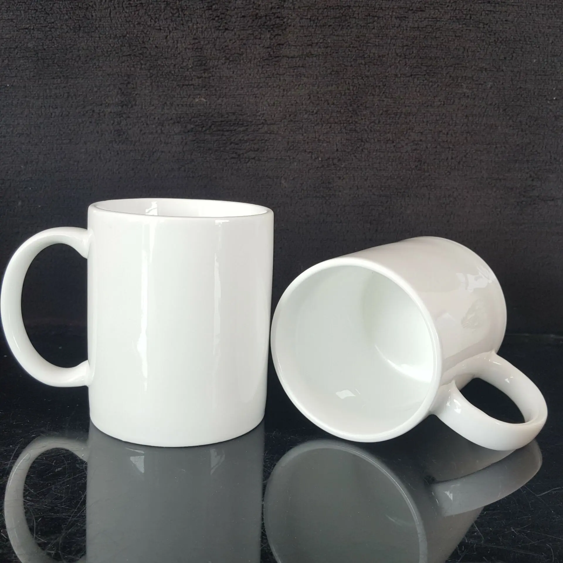 Case of 6 Pieces 11 OZ Sublimation Coated Blank Mugs With Cardboard Box 